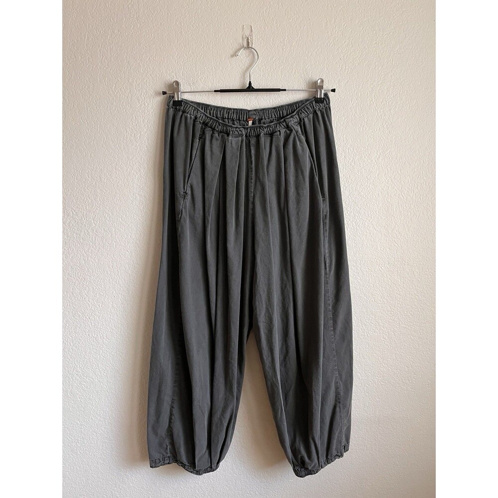 Free People To The Sky Parachute Pants in Washed Black Size MEDIUM